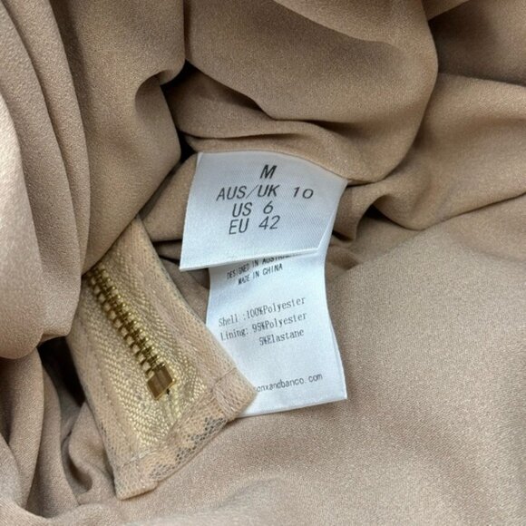 🆕 BRONX & BANCO 🧿 NWOT Farah Strapless Sequins Gown, Gold, Sz M US 6 - Picture 16 of 16